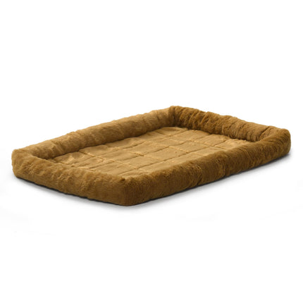 Cama para perros - cojín de soporte de vellón blanco, ultrasuave y lavable a máquina, compatible con jaulas y transportadoras de 24-Inch, para perros de raza pequeña