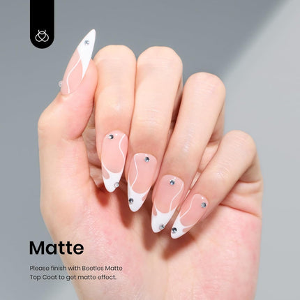 Beetles White Gel Nail Polish - 1PC 15ml White Summer Colors Gel Polish Soak Off UV French Nails Art Manicure Salon DIY Design at Home