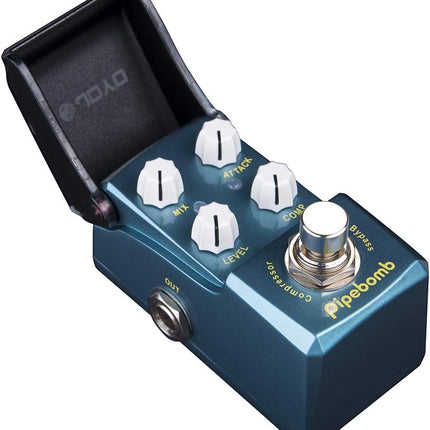 JOYO Compressor Mini Pedal for Electric Guitar Effect - True Bypass Ironman Series (PipeBomb JF-312)