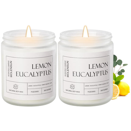 Sage Citrus Scented Candle, Soy Wax 7 oz