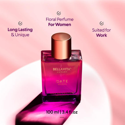 Bellavita Luxury DATE Woman Eau de Parfum for Women, 3.4 fl oz (100 ml) - photo 7