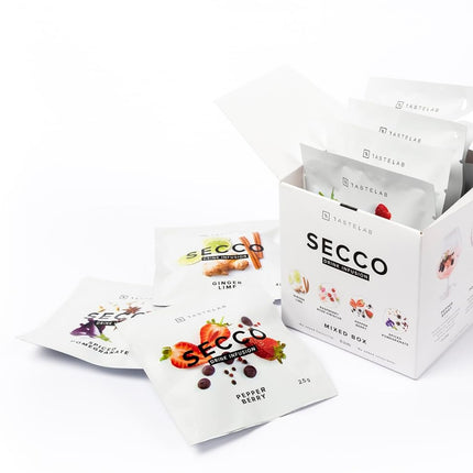 Secco Drink Infusion Signature Variety Box - Pack of 8 Botanical Sachets for Cocktail, Mocktail & Vodka Mixers - Mixologist Standards Alcohol Infusions for All Home Bartending Enthusiasts