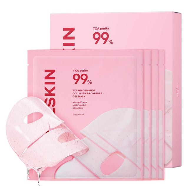 TXA Pink Capsule Gel Overnight Face Mask, 30g x 4