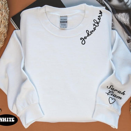 Personalized Godmother Sweatshirt, God mother Proposal Gift, Gift for Mothers Day