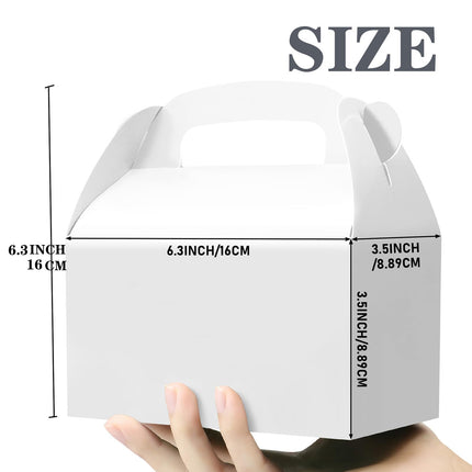 30Pcs White Party Favor Boxes Goodie Paper Gift Box