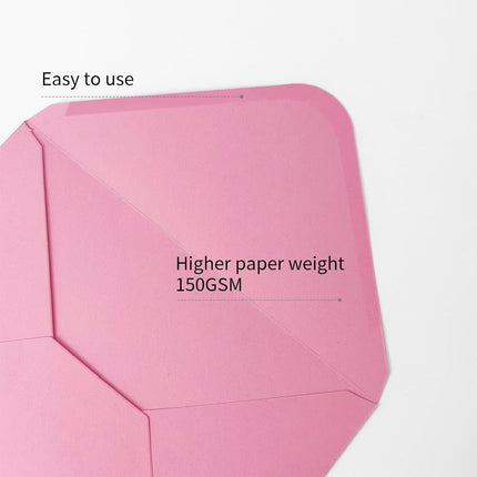 A7 Envelopes 30 Pack 5x7 V-Flap Thick Invitation Envelopes for 5x7 Photos,Cards, Birthday, Weddings, Graduations, Announcements, Baby Shower 5.28 "x 7.13" (Pink, A7)