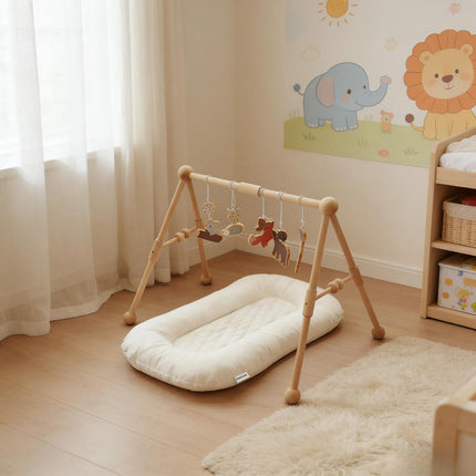 Oversize Baby Lounger for Newborn - 0-12 Months Infant Lounger Breathable Cotton Baby Nest Lounger - photo 2
