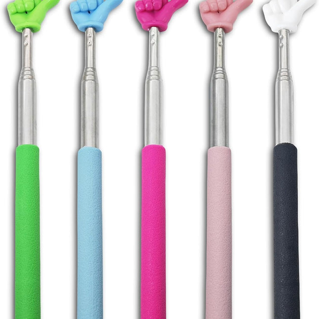 5-Piece Extendable Classroom Pointer Stick Set