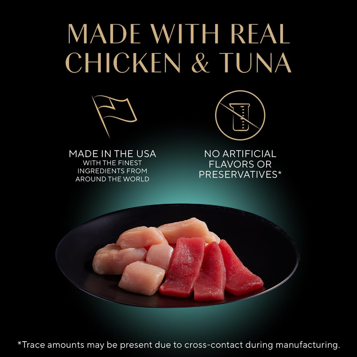 Wet Cat Food Cuts in Gravy, Cat Food Wet Recipe, with Sustainable Tuna, Roasted Chicken Entree, 2.6 oz. - photo 3