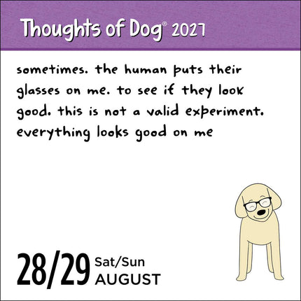 Thoughts of Dog 2027 Day-to-Day Calendar