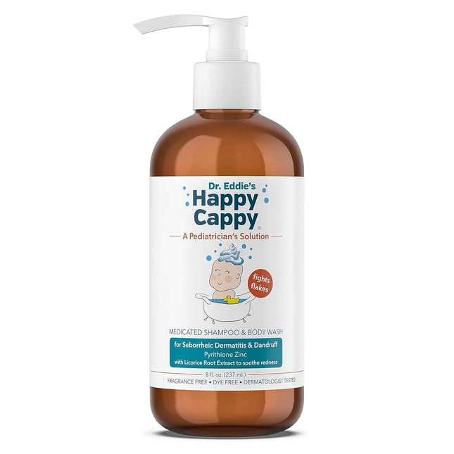 Medicated Shampoo and Body Wash- Baby Dandruff Shampoo, Helps Cradle Cap and Seborrheic Dermatitis, Reduces Flakes and