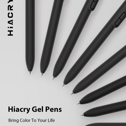 8 Pcs Gel Pens, Quick-Dry Long Lasting Black Ink-0.7mm Fine Point