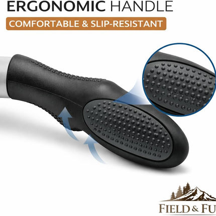 Field & Fur Dog Deshedding Tool, Undercoat Brush for Dogs & Cats, Removes Loose Fur, One-Click Release, Heavy Shedding Grooming Tool for Goldendoodles, Long Hair & Double Coats