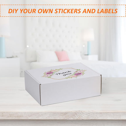 HORLIMER 12x9x4 inches Shipping Boxes Set of 1, White Corrugated Cardboard Mailer Box for Packing, Mailing, Small Business