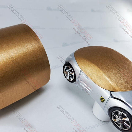 AD Car Wrap Roll SW900 Brushed Bronze Metallic | 933-X | (Sample 3in x 5in) | Automotive Vinyl Wrap for Cars - Car Interior Wrap & Exterior