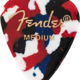 Classic Celluloid Guitar Picks 351 Shape, Guitar Accessories, Confetti, Medium, 12-Pack