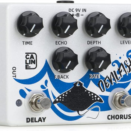 Caline DCP-03 DEVILFISH Chorus Delay Effect Pedal Dual Guitar Pedal
