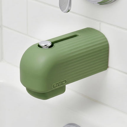 Roslim Silicone Baby Bathtub Faucet Cover, Bath Faucet Cover for Kids Bathtub Safety, Spout Cover for Baby, Toddler，Upgraded Bath Tub Spout Protector Cover, Universal Fit, Olive Green