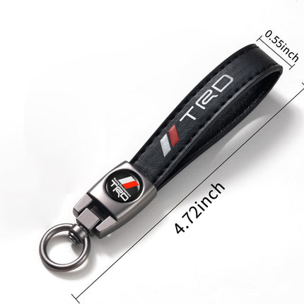 Leather Car Keychain Key Ring for Men and Woean, Key Fob Car Accessories Family Present-A