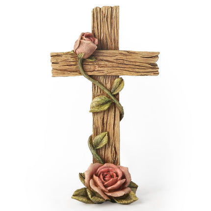 Home Decor 8.25" H Mystical Rose Cross for Wall