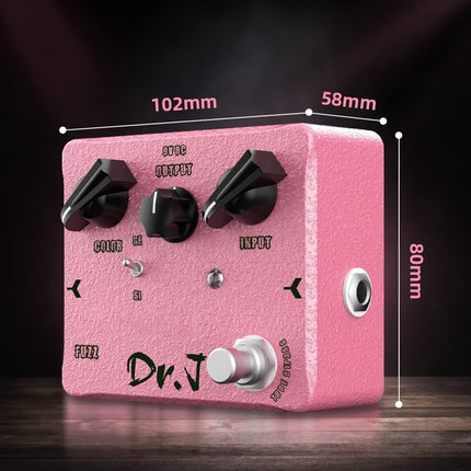 JOYO Fuzz Pedal Between Overdrive& Distortion Across Classic & Mordern Tone for Electric Guitar Effect High-end Edition Dr.J Series (D56)