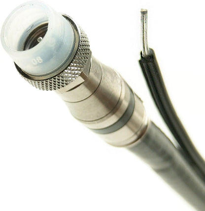 RG6 Coaxial Cable, 75 ft, Quad Shield, Solid Copper Core, Black - photo 4