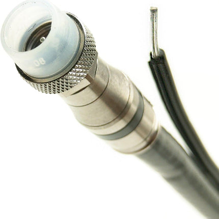 SourcetoHome 120ft PLENUM RG6 COAXIAL CABLE 3Ghz 75 Ohm UL ETL BELDEN PPC PLENUM COMPRESSION CONNECTOR CERTIFIED ANTI-STATIC NON-TOXIC SMOKELESS COMMERCIAL RATED CABLE Assembled in USA by PHAT SATELLITE INTL - General - detail view 4