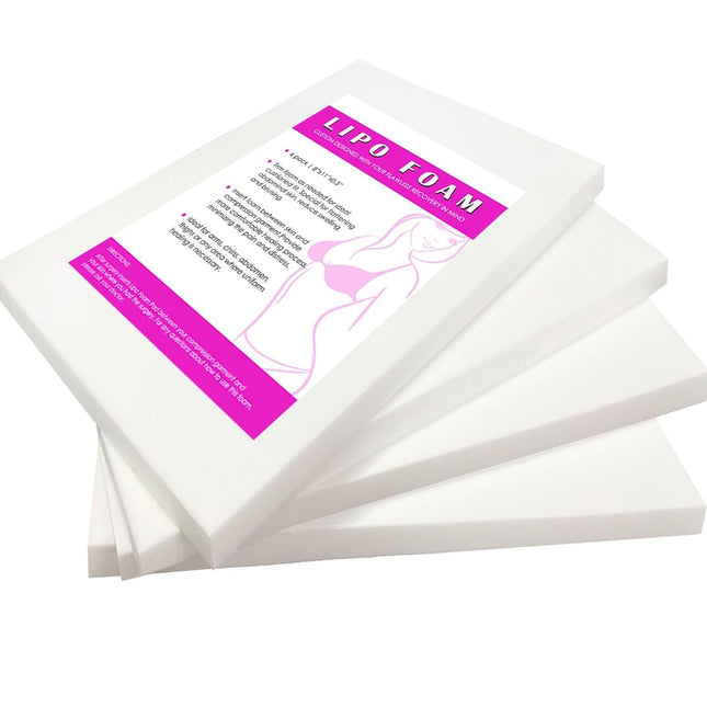 4 Pack Lipo Foam Pads Post Surgery 8"X11", Ab Board Foam