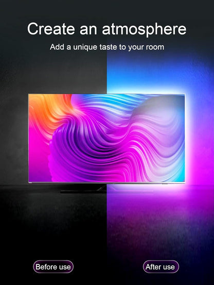 16.4 ft RGB LED TV Backlight for 45-75 Inch TVs