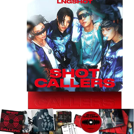 LNGSHOT SHOT CALLERS 1st EP Album [Standard Ver.] Photobook + CD + 4 Photocard + Sticker + 3 Folded Poster (Moonwalkin') longshot kpop