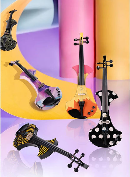 4/4 Electric Violin Set in Crystal Purple - photo 5