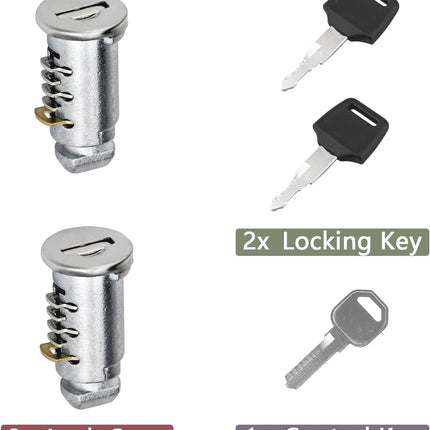 2 Pack Lock Cores Compatible with Thule One-Key System Lock Cylinders, Key Cylinder for Bike Rack, Roof Cargo, Roof Rack, Towers, Ski Rack
