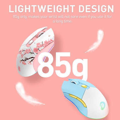 Sakura Pink Wireless Gaming Mouse with Charging Dock - photo 2