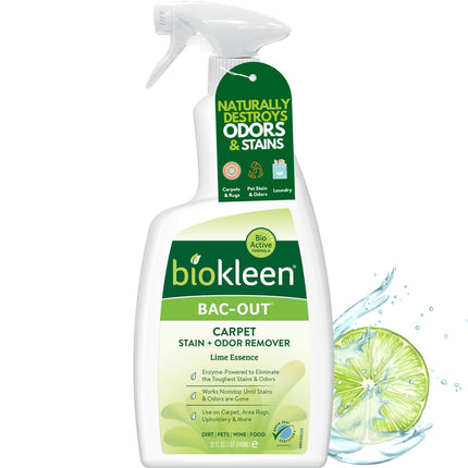 Bac Out Enzyme Cleaner, Stain & Pet Odor Eliminator, Lime Scent