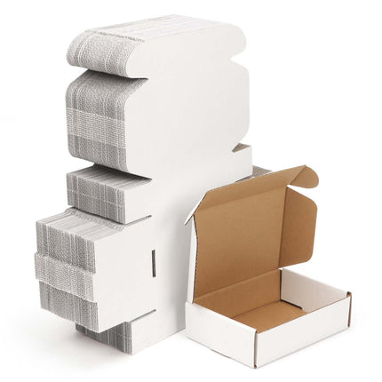 12x9x6 inches White Shipping Boxes pack of 15, Corrugated Cardboard Boxes 12 x 9 x 6 for Packaging Small Business, Moving, Mailing