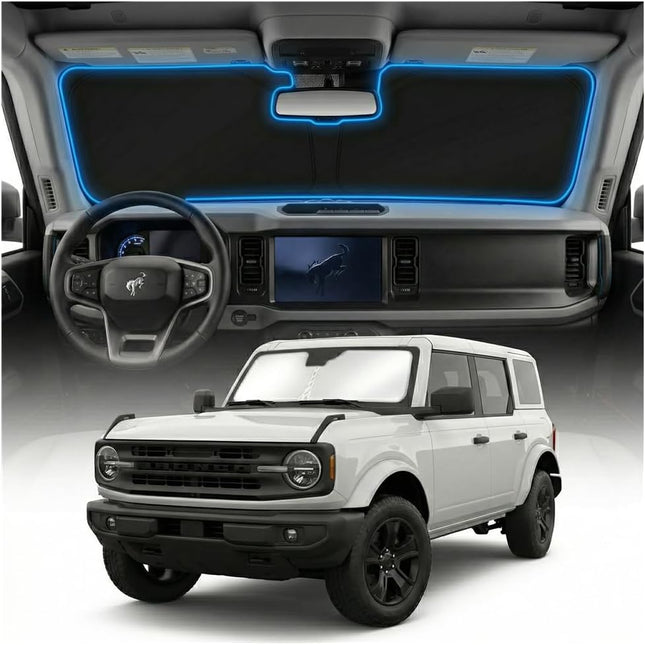 Custom Fit Foldable Windshield Sun Shade Cover, 2021-2025