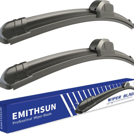 OEM QUALITY 13" + 13" Premium All-Seasons Stable And Quiet Windshield Wiper Blades(Set of 2)