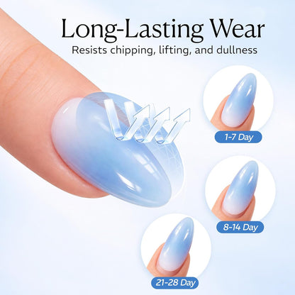 18ml No Wipe High Gloss Clear Gel Top Coat - photo 4