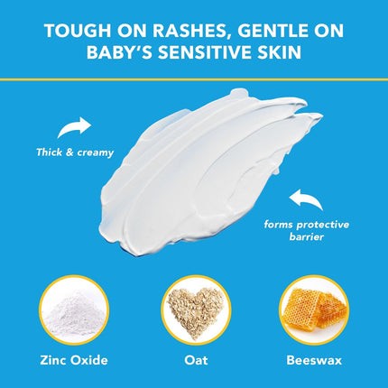 Triple Paste Diaper Rash Cream, Hypoallergenic Medicated Ointment for Babies, 2 oz, Multi, (SU-001) (Packaging May Vary)