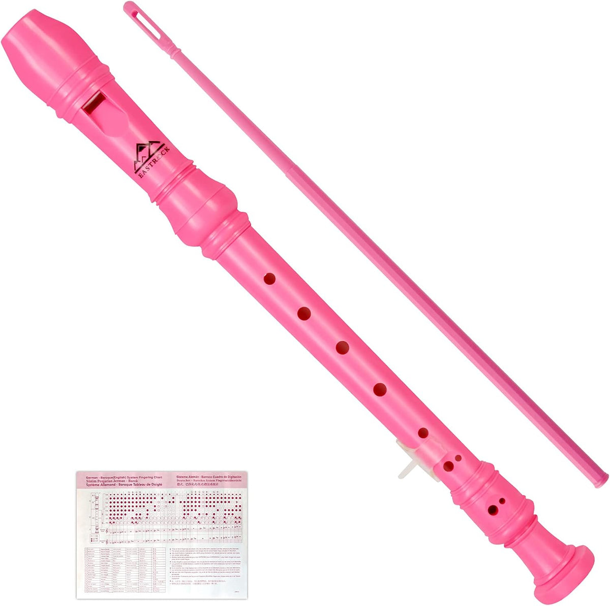 German Style Soprano Recorder in Pink for Beginners