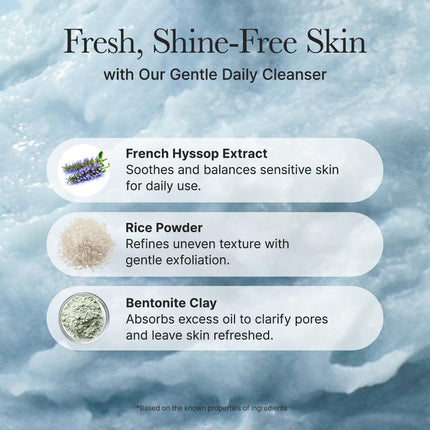 Arencia Hyssop Brightening & Deep-Cleansing Face Scrub & Exfoliator - All Skin Types, For Sebaceous Filaments & Blackheads (1.76oz)
