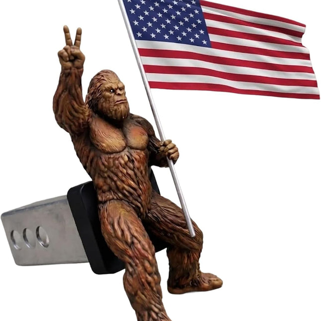 Patriot Bigfoot Trailer Hitch, Funny Flag TrailerHitch Cover