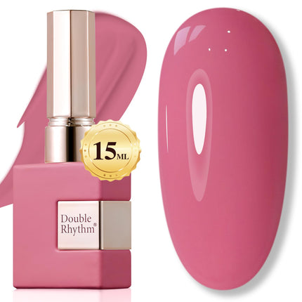15ML Gel Nail Polish Pure Sheer Same Color Same Bottle Soak Off Gel Polish Art Manicure Salon DIY at Home for Women (Burgundy-A1129)