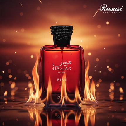 Hawas Fire Eau De Parfum Spray 100ML(3.4 Oz) - Bold Long Lasting Arabian Perfume For Men With A Fiery - photo 7