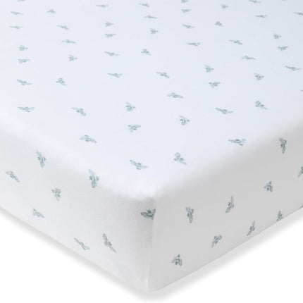 Burt's Bees Baby Essential Organic Cotton Fitted Crib Sheet, Breathable for Boy Girl Standard Crib & Toddler Mattresses