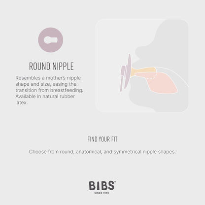 Blush/Ivory Natural Rubber Baby Pacifier Set, 0+ Months - photo 3