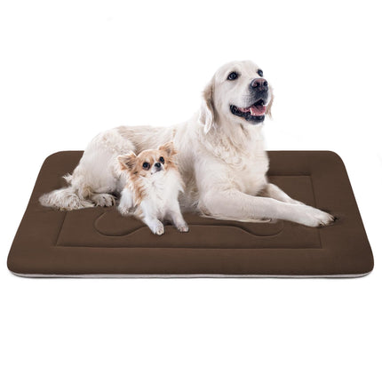 Cama suave para perro grande, almohadilla para jaula de perro de 42 in, base antideslizante, colchón lavable para dormir perros, camas para mascotas, camas para gatos, almohadillas para perreras