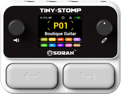 Multi Effects Guitar Pedal, 125 Effects, 99 Presets, 10 Modules, 40s Looper, 100 Drum Rhythms, 20 IR/NAM Slots, USB