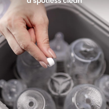 GROWNSY Detergent Tablets 40 Count, Bottle Washer Tablets Compatible with All Brands of Baby Bottle Washers, Deep Cleaning for Bottles, Pump Parts and Baby Feeding Essentials