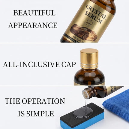 PTZ Crystal Serum – Advanced Graphene Ceramic Coating for Cars, 9H Graphene Coating for Auto Car Detailing, Coat Restore for Paint, Glass & Wheel(100ML)